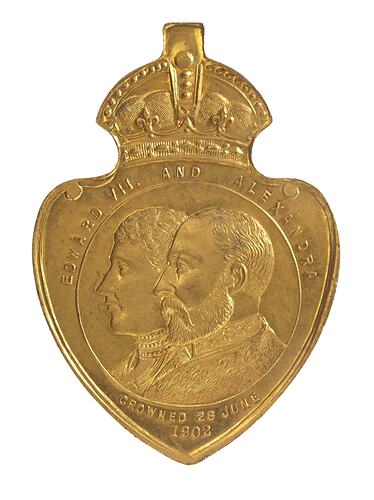 Medal - Edward VII Coronation, Fern Tree Gully Shire Council, 1902 AD