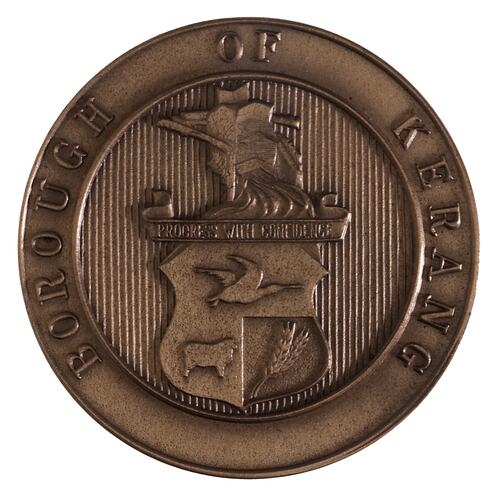 Medal - Sesquicentenary of Victoria, Borough of Kerang, 1985 AD