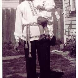 Digital Photograph - Alexander & John Alexander Kazuro Wearing Belarussian Shirts, Melbourne, 1954
