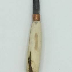 Gouge - Metal With Uncompleted Carved Wooden Handle, Joseph Scerri, Brunswick, circa 1980s-2010s