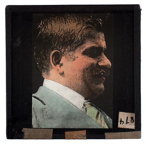 Lantern Slide - Universal Opportunity League, Male Portrait