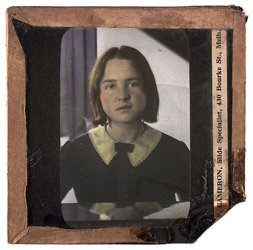 Lantern Slide - Universal Opportunity League, Female Portrait