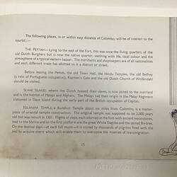 White page with dark blue text. Sketch of snake at lower right.
