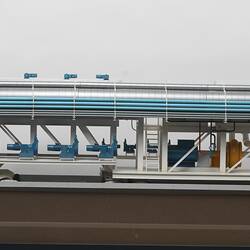 Detail of model for tunnel boring machine. Profile.