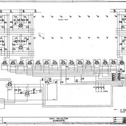 Schematic Diagram - CSIRAC Computer, 'Unit Selector Schematic', B22584, 1948-1955