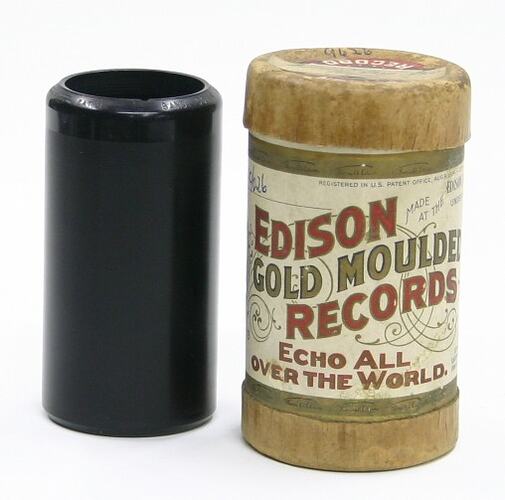Phonograph Cylinder - Edison Gold Moulded Records