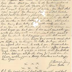 Page - Letter, Father to Aircraftman Royce Phillips, Personal, 20 Dec 1941