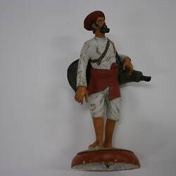 Indian Figure - Water Carrier, Lucknow, Clay, circa 1880