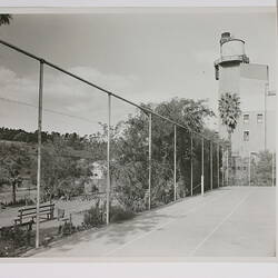 Photograph - Factory, Chimneys, Tennis Court and Garden, Kodak, Abbotsford, early 20th Century