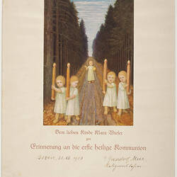 Certificate - Holy Communion, Issued to Claire Wieser, Bozen, 1933
