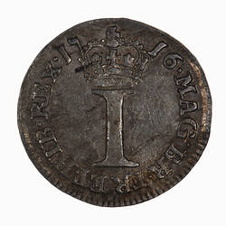 Coin - Penny, George I, England, Great Britain, 1716 (Reverse)