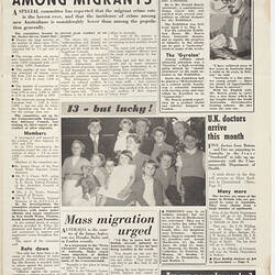 Newsletter - The Good Neighbour, Department of Immigration, No 41, Jun 1957