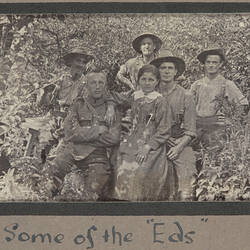 Photograph - Australian Soldiers with French Girl, France, Sergeant John Lord, World War I, 1916