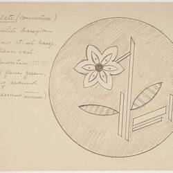 Cake Design - Karl Muffler, Flower, 1930s-1950s