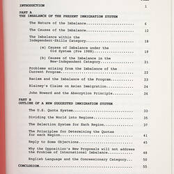 Booklet - Andrew Theophanous, 'Towards a Fairer Immigration System for Australia', 1992
