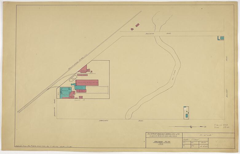 Site Plan - McKay, Factory Plan, 1906