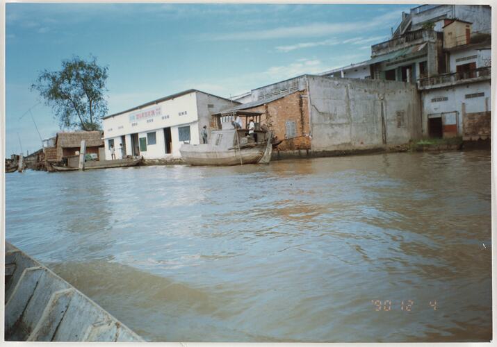 Photograph - Large River Boat, Vietnam, 1990