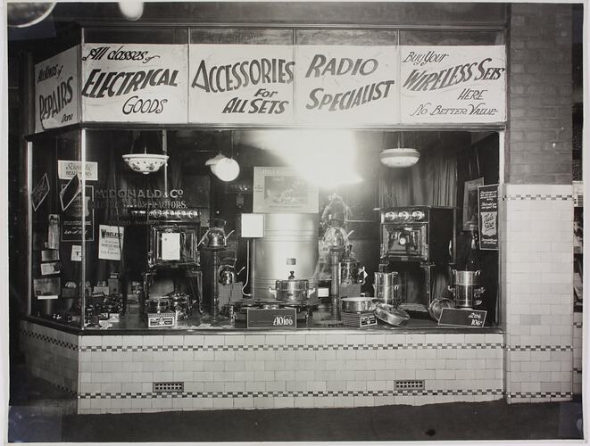 Photograph - Shopfront Display Featuring Hecla Products, circa 1920s