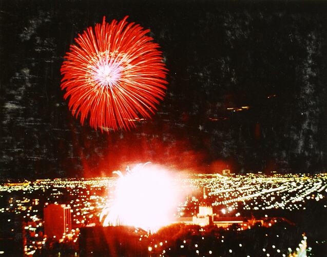 Photograph - International Centenary Celebrations, Mardi-Gras and Fireworks Display, September 1980