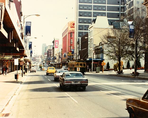 Photograph - Street Decorations, Swanston Street, Melbourne, circa 1980