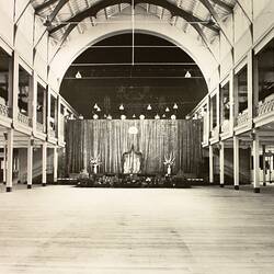 Photograph - Western Nave during the Royal Visit of Princess Alexandra, Exhibition Building, Melbourne, 17 Sep 1959
