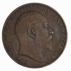 Coin - Penny, Edward VII, Great Britain, 1905 (Obverse)