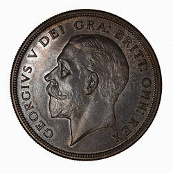 Proof Coin - Crown, George V, Great Britain, 1927 (Obverse)
