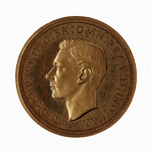 Proof Coin - Half-Sovereign, George VI, Great Britain, 1937 (Obverse)