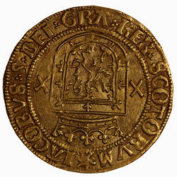 Coin - Crown, James V, Scotland, 1526-1539 (Obverse)