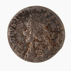 Coin - Penny, Charles II, Great Britain, 1660-1669 (Obverse)