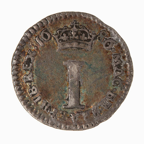 Coin - Penny, James II, Great Britain, 1686 (Reverse)