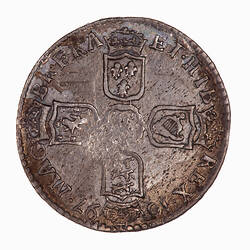 Coin - Sixpence, William III, Great Britain, 1697 (Reverse)