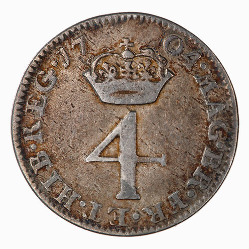 Coin - Groat, Queen Anne, England, Great Britain, 1704 (Reverse)