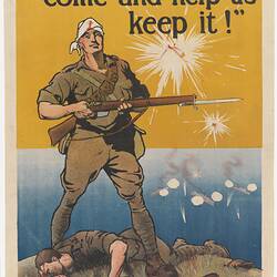 Poster - 'We Took the Hill. Come and Help Us Keep It', Australia, World War I, circa 1915