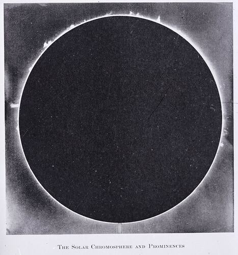 Glass Negative - 'The Solar Chromosphere and Prominences', circa 1920s
