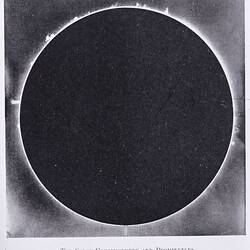 Glass Negative - 'The Solar Chromosphere and Prominences', circa 1920s