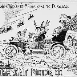 Photograph - Tarrant Motor Co., 'When Tarrant's Motors Came to Fairyland', Melbourne, Victoria, 1909