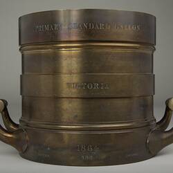 Standard Volume - Imperial Gallon, Primary Standard, Brass, Victoria, 1864