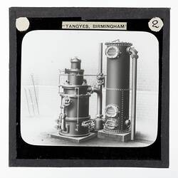 Lantern Slide - Tangyes Ltd, Suction Gas Producer, circa 1910
