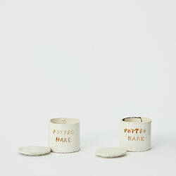 Canisters - Potted Hare, Larder & Store Room, Doll's House, 'Pendle Hall', 1940s