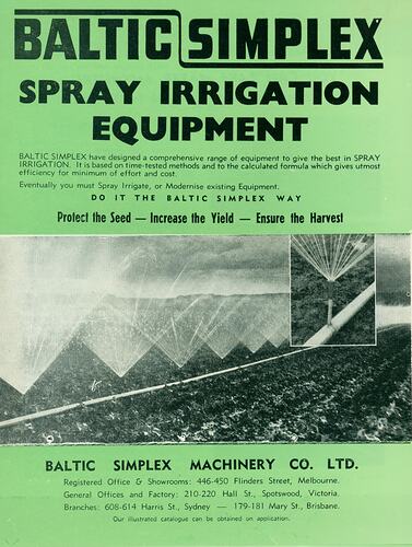 Spray Irrigation Equipment