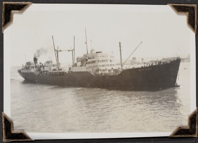 Oil Tanker, Palmer Family Migrant Voyage, Port Said, Egypt, 06-07 Mar 1947