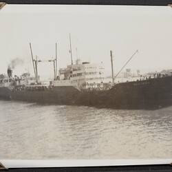 Photograph - Oil Tanker, Palmer Family Migrant Voyage, Port Said, Egypt, 06-07 Mar 1947