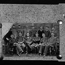 Copy Negative - John Monash With Group, Victoria, Australia, 1880-1890