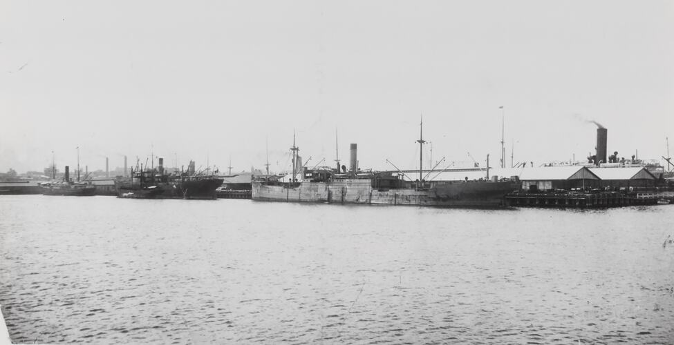 Photograph - Cargo Ships, Victoria Dock, Melbourne, Victoria, 1920-1939