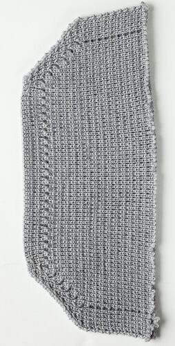 Knitting Sample - Edda Azzola, Light Grey Lapel, circa 1960s
