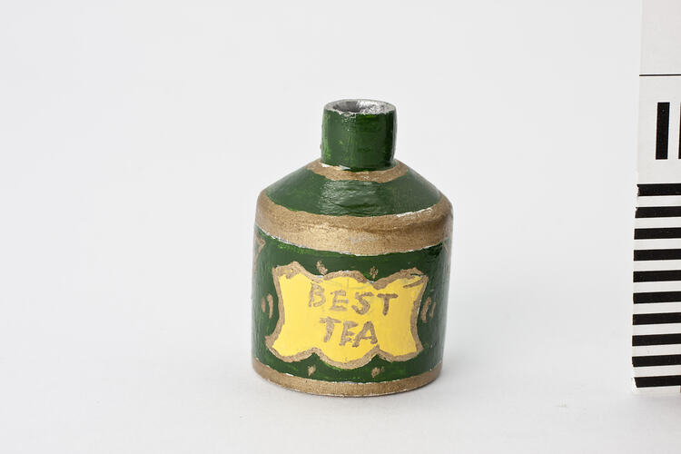 Tea Caddy -  'Best Tea', Kitchen, Doll's House, 'Pendle Hall', 1940s