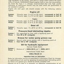 Instruction Booklet, Hanomag R45 Tractor