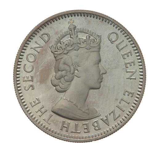 Proof Coin - 25 Cents, British Caribbean Territories, 1955