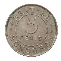 Coin - 5 Cents, British Honduras (Belize), 1907
